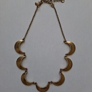 J. Crew Gold Crescent Necklace